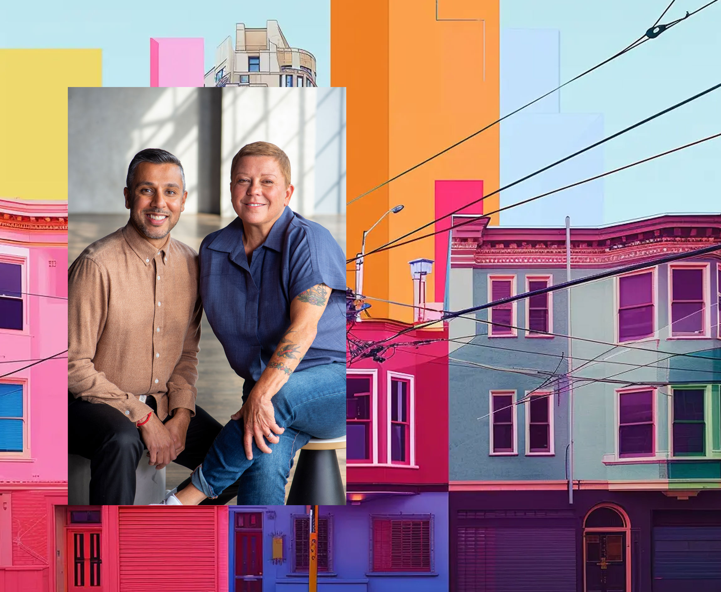 Husmates founders Lesli Gaynor and Parimal Gosai